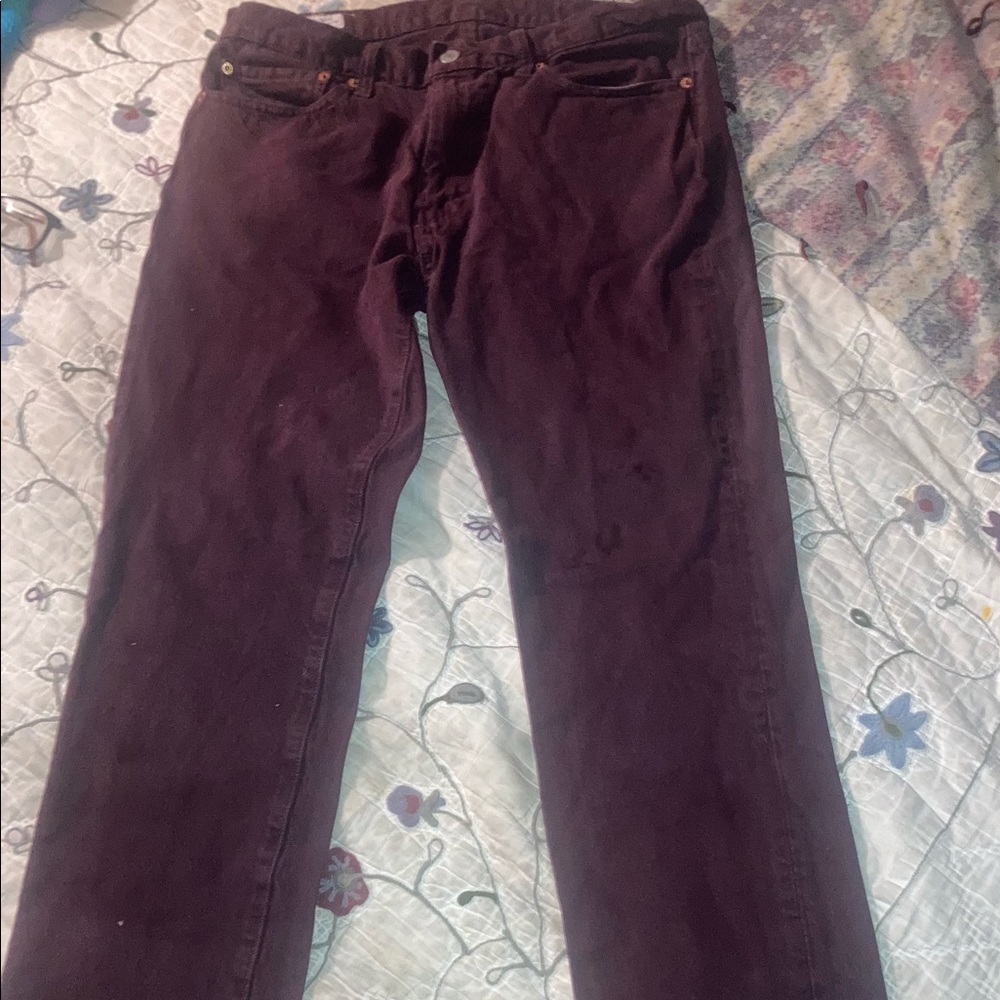 Levis 511 Maroon Premium Big E 34 x 32